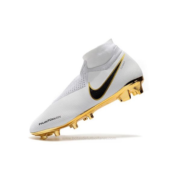 Nike Phantom Vision Elite DF FG Blanco Guld